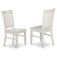 thumbnail image 3 of East West Furniture Capri 5-piece Wood Dining Set with Solid Tabletop in White, 3 of 10