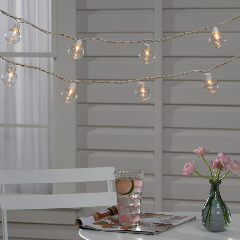 Mainstays 10 Count Clear String Lights Tube Style Decorative