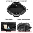 thumbnail image 3 of Black Dog Paw Footprint Bone Travel Tote Bags for Women Carry On,Large Weekender Bags for Women Travel,Multi Functional Duffle Bag for Work,Shopping,Sports, 3 of 5