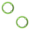 thumbnail image 3 of Soidarity Juego de bielas, disco de dientes, piñón estrecho redondo, bicicletas de montaña, juego de cadenas de aluminio de precisión, piezas de verde y 38T 2piezas Soidarity  CBP110568, 3 of 5