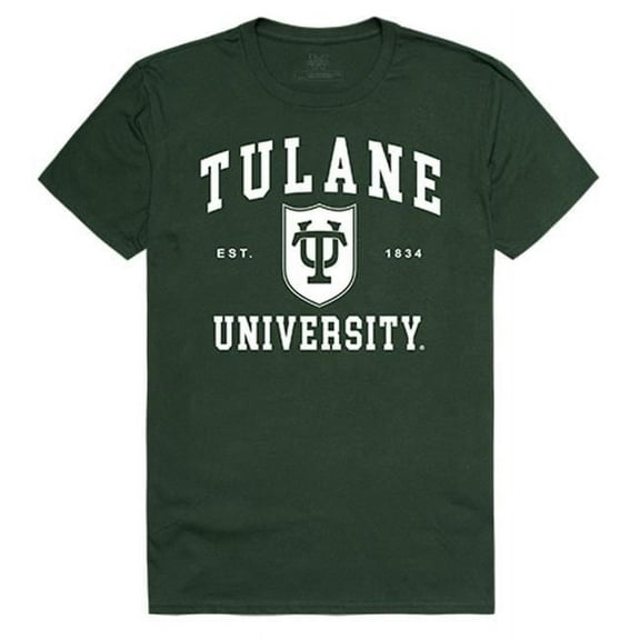 W Republic Apparel 526-198-FOR-03 Tulane University Seal Tee, Forest - Large