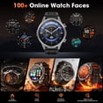 thumbnail image 5 of 3CLOUDGE Smart Watch 1.7" Smartwatch (Metal Body) with 1000mAh Battery/ IP68 Waterproof/100+ Sports Modes, Outdoor Sports, Fitness Tracker fits for Android iPhone Devices (Black), 5 of 10