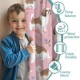thumbnail image 3 of Blackout Kids Curtains,Shih Tzu Dogs and Flowers Childrens Insulated Curtains Set Of 2,Bedroom Essentials,Toddler Room Decor 42x54in(106x137cm), 3 of 4