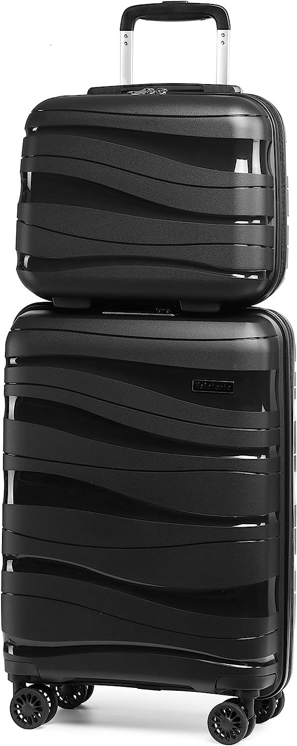 Melalenia Luggage Carry on Luggage PP Material Luggage with Spinner