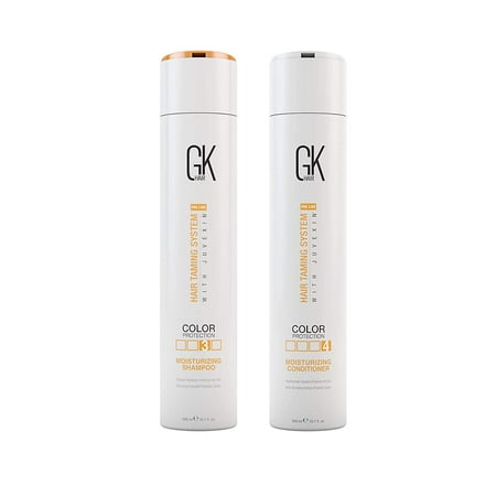 Global Keratin GKhair Moisturizing Shampoo and Conditioner Set (300ml/10.1oz) for Color Treated Hair Sulfate Paraben Free Organic Formula For Daily Use Cleansing Duo For Dry to Normal Strands (Best Organic Shampoo Uk)