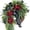 C, variant on Rustic Bohemian Wreath For Front Door,Double-Sided Spring Floral Wreath with Boho Greenery,Farmhouse and FloralWre Bow Linen