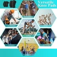thumbnail image 6 of LANNEY Knee Pads and Elbow Pads Set for Adults, 4 Pack Soft Anti-Slip Breath Protectors Collision Avoidance, Support for Volleyball, Climbing, Outdoor Sport Large, 6 of 11