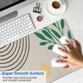 thumbnail image 4 of Long Mouse Pads for Desk,Orange Boho Geometric and Plant Pattern Desk Mats on Top Of Desks, Desk Mouse Pad Extra Large with 3mm Non-Slip Base and Stitched Edge for Gaming,Office,Work,Home 31.5"x11.8", 4 of 6