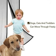 2PCS Magnetic Screen Door,Bluesim Screen Door Mesh Curtain with Full Frame Stickers, Fits Door Up To 39"x82" , Keep Mosquitoes,Flies and Bugs Outside