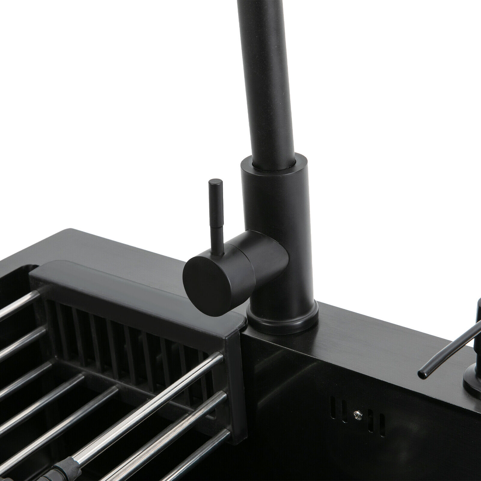Kitchen Sink Stainless Steel Sink Black Stainless Steel Built-in Sink W/Tap