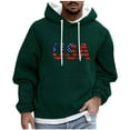 thumbnail image 2 of POROPL Winter Hoodies for Men Fashion Long Sleeve Drawstring Sweatshirts Casual Print Pullover Tops, 2 of 5