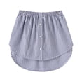 thumbnail image 2 of WHLBF Women's Clearance Layered Tiered Sheer Shirt Extender Extender Half Slip Plus Size Skirt Blue L(L), 2 of 4