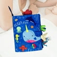 thumbnail image 4 of HILABEE Soft Cloth Book Animal Theme Parent-child Interactive Crinkle Book Rattle s Toys Babies New -, 4 of 9