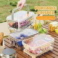 thumbnail image 2 of Visland Fridge Organizer with Lid Stackable Refrigerator Storage Box for Food Drinks Vegetables BPA-Free Fruit Containers with Drainage Buckle Seal Handle Clear Storage Bins for Kitchen, 2 of 7