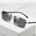 thumbnail image 2 of Square Rimless Sunglasses for Men and Women Outdoor Vacation (Color : A, Size : Medium), 2 of 5
