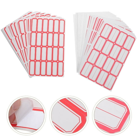 GOOHOCHY  136 Sheets Label Stickers Labels for School Supplies Office Work