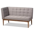 thumbnail image 5 of Bowery Hill Grey and Brown Finished Wood 4-Piece Dining Nook Set, 5 of 11