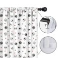 thumbnail image 4 of Blackout Kids Curtains,White Skull Heart Flower Pattern Childrens Insulated Curtains Set Of 2,Bedroom Essentials,Toddler Room Decor 52"x63", 4 of 5
