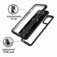 thumbnail image 6 of Dteck iPhone 12 Pro Case Waterproof IP68 Dustproof Case with Built-in Screen Protector, Underwater Outdoor Full Body Heavy Duty Shockproof Protective Cover, Black + Clear, 6 of 10