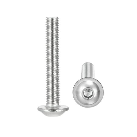 

Uxcell M3 x 20mm 304 Stainless Steel Flanged Button Head Socket Cap Screws 100 Pack