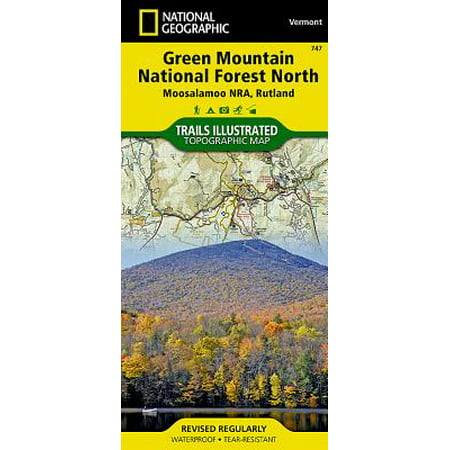 National Geographic Maps: Trails Illustrated: Green Mountain National Forest North [moosalamoo National Recreation Area, Rutland] - Folded