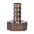 thumbnail image 2 of 2X Raccord en Laiton Doré 10mm Raccord Femelle 1/2 Pouce NPT Connecteur Droit, 2 of 8