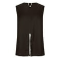 thumbnail image 2 of Mens Tank Top Beach Casual Pullover Solid Mid-length Halloween V-Neck Corset Costume Vest, 2 of 8