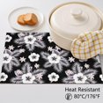 thumbnail image 5 of Placemat, Pioneer Flower Floral Print Pattern Place Mats Table Mat Set Of 2, PVC Washable Placemats for Party Kitchen Dining Decoration, 18x12 Inch, Fade Resistant, 5 of 6