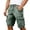 Dark Green, variant on XEGLSBU Men Cargo Shorts Relaxed Fit Summer Solid Button Front Casual Shorts for Big & Tall Breathable Comfortable Daily Wear Light Gray Size M