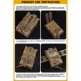 thumbnail image 2 of 3Uds. Tipo Rifle Pistola Mag Bolsa Tiger Paintball Airsoft Revista Bolsa (Cp), 2 of 6