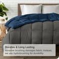 thumbnail image 7 of Bare Home 5-Piece Reversible Bed-in-a-Bag, California King, Dark Blue/Gray Comforter with Light Gray Sheet Set, 7 of 7