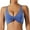 Blue, variant on 2024 New Women's Twist-Front Moisture-Wicking Sports Bra | Medium Support Yoga Bras Wirefree Seamless Activewear Bra