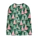 thumbnail image 5 of Cárdigan informal de punto con estampado navideño para mujer, chaqueta con botones y abrigo para mujer, 5 of 5
