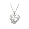 Keepsake Personalized Family Jewelry Mother's Blessing Pendant, 18" available in Sterling Silver, Gold over Silver, 10K Yellow or White Gold