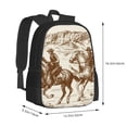 thumbnail image 2 of Balery Western Desert Cowboys1 Backpack for Men and Women - Durable 600D Oxford Cloth -Large Capacity, Water-Resistant School, Travel, and Hiking Bag, 2 of 7