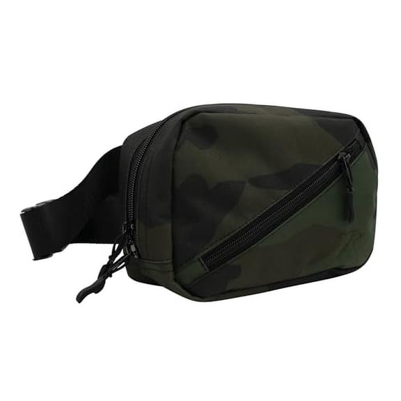 Rothco 23718 Crossbody Day Bag, Midnight Woodland Camo