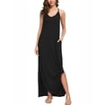 thumbnail image 2 of LELINTA Womens Spaghetti Strap Maxi Dresses Pockets Casual Loose Long Summer Dress with Pockets, 2 of 4
