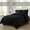 Black/Silver, variant on Mocassi 3-Piece Comforter Set - Reversible, Box Stitched Down Alternative, King/California King, All Season Suitable, Navy/Aqua
