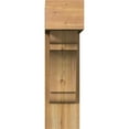 thumbnail image 2 of Ekena Millwork 8"W x 24"D x 28"H Olympic Block Rough Sawn Bracket w/ Offset Brace, Western Red Cedar, 2 of 25