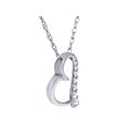 thumbnail image 2 of Diamond Heart Shape Pendant 10K White Gold, 2 of 3