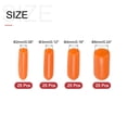 thumbnail image 2 of Uxcell 100pcs Round Rubber End Caps 3/32" 1/8" 5/32" 1/4" Orange Vinyl Cover Screw Thread Protectors Assortment Kit, 2 of 6