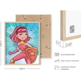thumbnail image 3 of HAUS AND HUES Posters for Teen Girls Room - Set of 4 Supergirl Inspirational Wall Art Prints Cute Girl Wall Decor | Positive Affirmation Bedroom Superhero Motivational Wall Art (8"x10", BEIGE FRAMED), 3 of 6