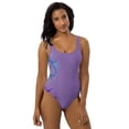 thumbnail image 2 of Purple Colored One-Piece Swimsuit (XL), 2 of 4