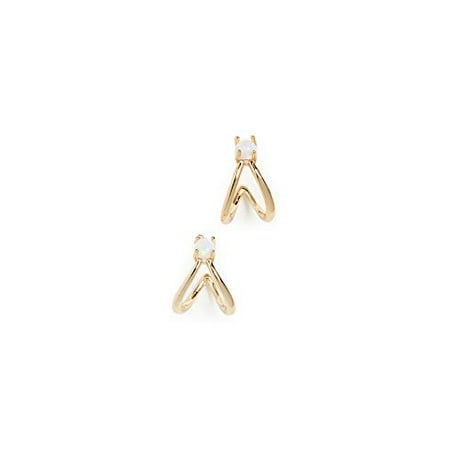 Gorjana Opalite Solitaire Two Tone One Size Earring RE193014162G