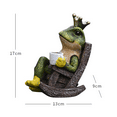 thumbnail image 3 of Miniature Frog Garden Statue Halloween Decor Fairy Garden Accessories, 3 of 6