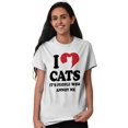 thumbnail image 2 of Animal Ladies TShirts Tees T For Women I Love Cats People Annoy Me Pet Lady Funny, 2 of 2