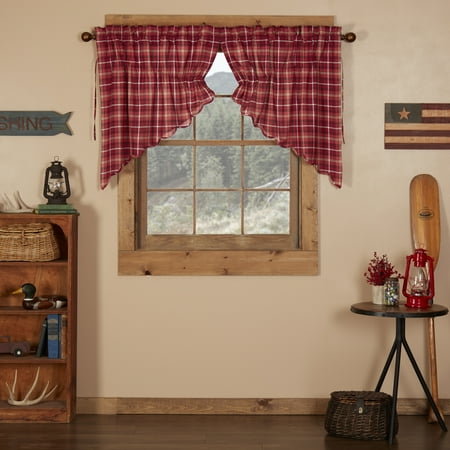 Vhc Brands Braxton Lined Prairie Swag Valance Walmart Com