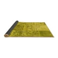 thumbnail image 2 of Ahgly Company Indoor Rectangle Patchwork Yellow Transitional Area Rugs, 8' x 10', 2 of 4