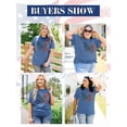 thumbnail image 5 of XCHQRTI Women 4th of July Butterfly T-Shirt Plus Size Short Sleeve Casual Tee, 5 of 7