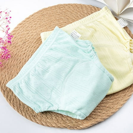 LOLIPPYY 2pcs Fabric Diapers for Baby Assorted Color Leak-proof Washable for Travel